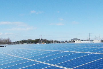 新古河太陽光発電所効率性の高いモジュールを提案